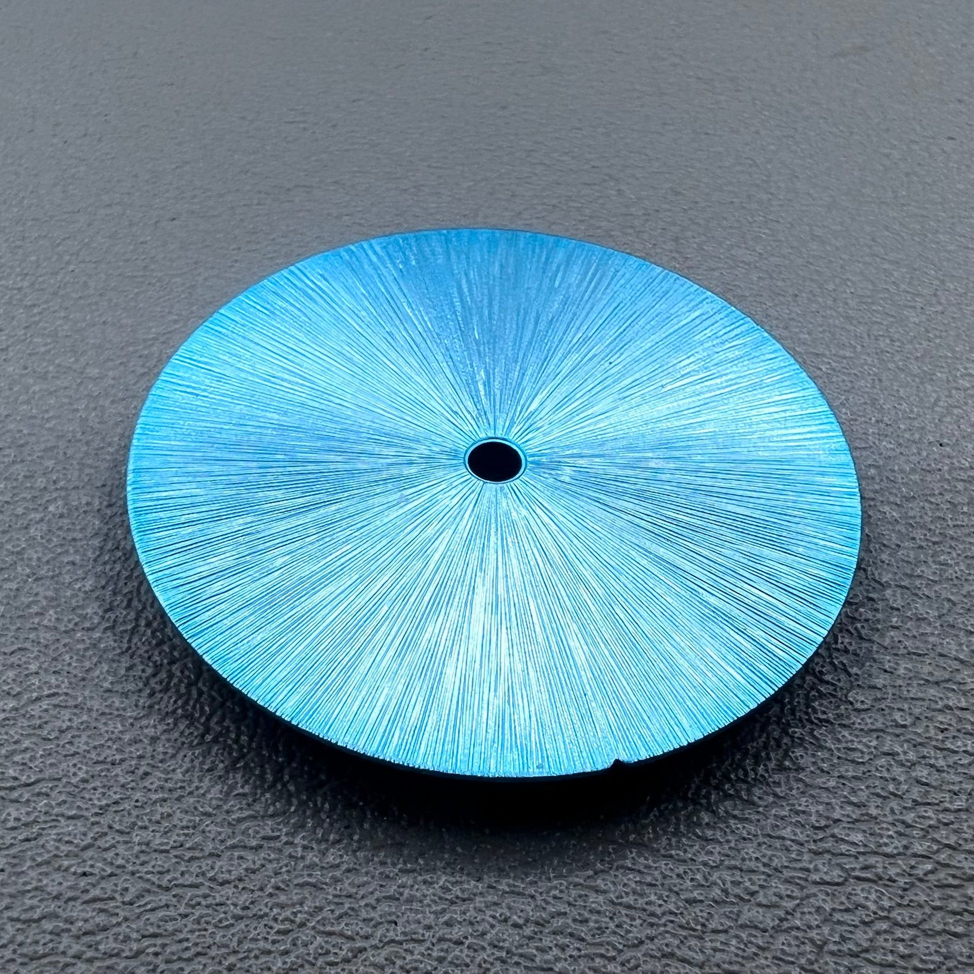 Ice Blue 28.5mm watch dial with solar radiation pattern, compatible with Miyota 8215 8200, brand quality.