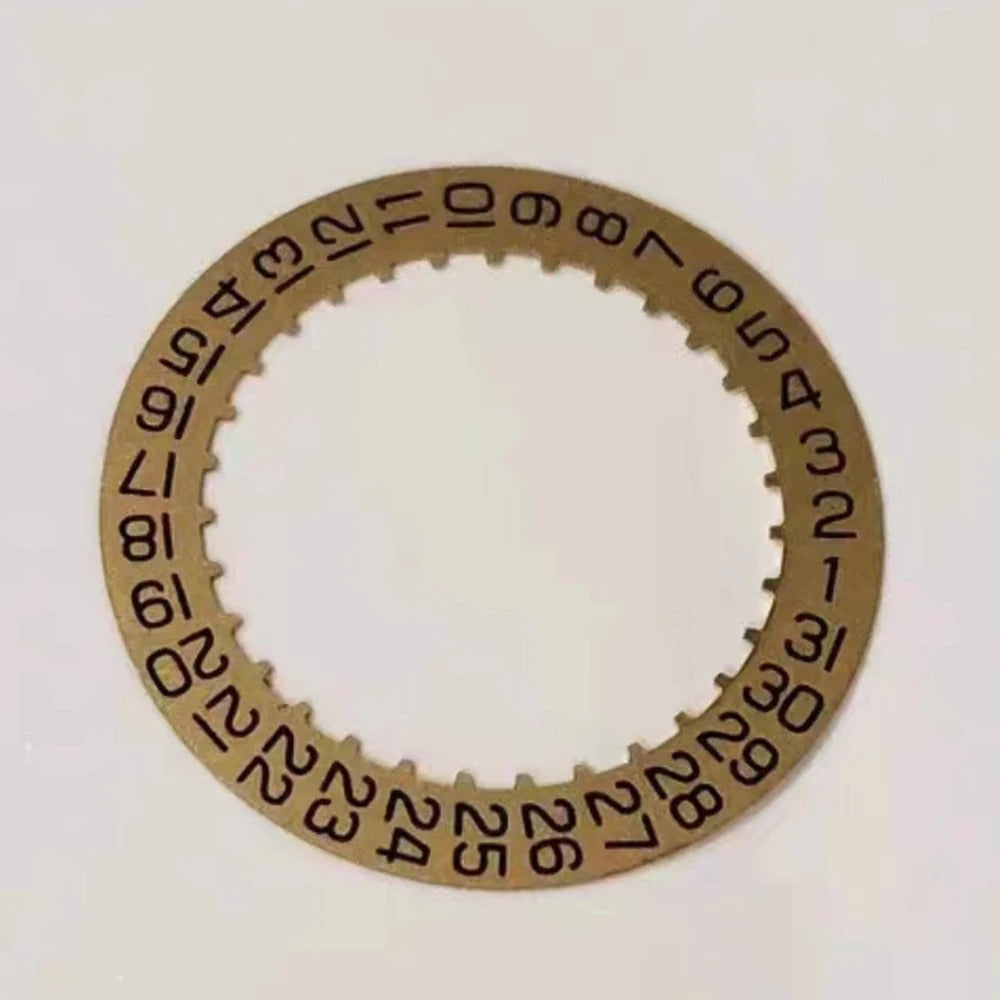 Date wheel disc replacement set for ETA 2804-2 watch movement, 2 of 5PCS, precision repair parts.