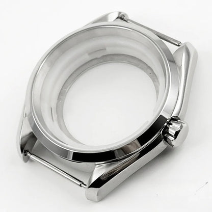 40MM Case Polish Bezel Watch Sapphire Crystal for NH34/35 NH36/37 NH38/39 NH70