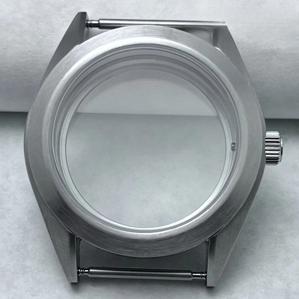 38mm Brushed Watch Case S Crown Suitable Fit NH35 NH36 Modified