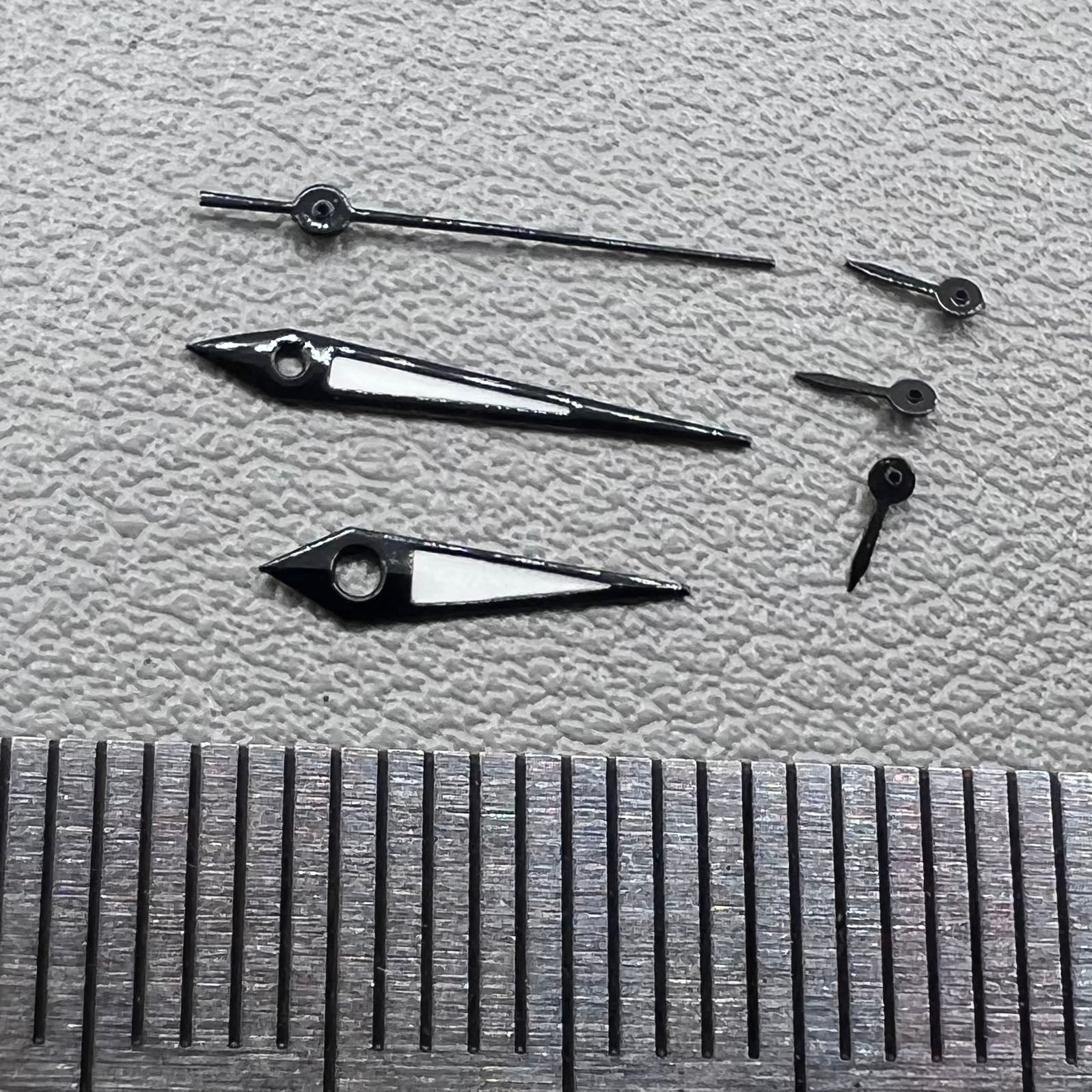 Set of black trim arrow-shaped watch hands for Epson VX3J VX9J VX7J VX3N VX9N VX42 models