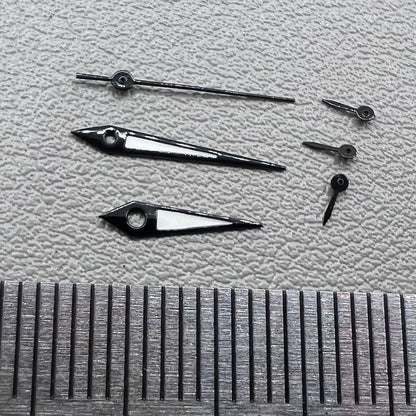 Set of black trim arrow-shaped watch hands for Epson VX3J VX9J VX7J VX3N VX9N VX42 models