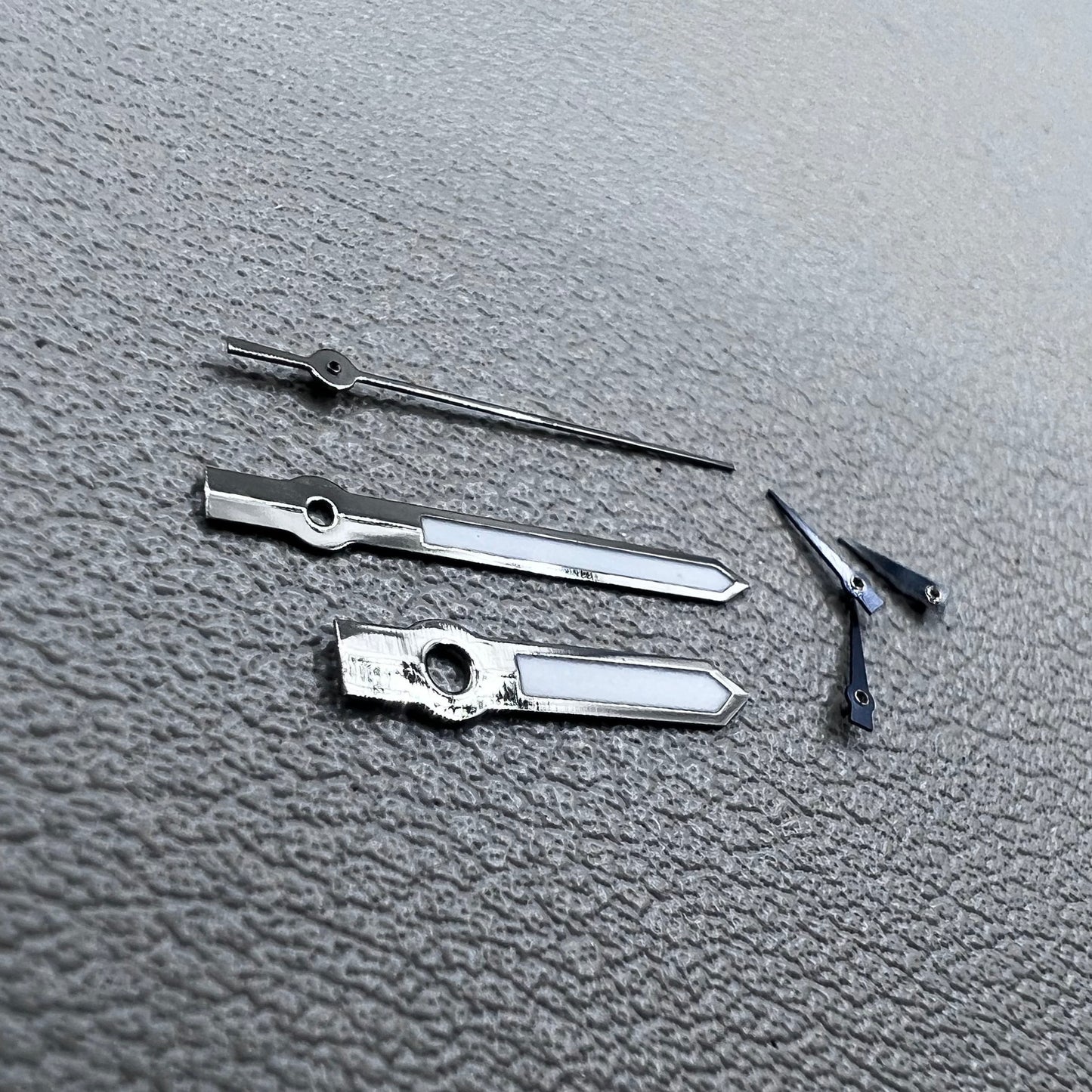 13.5mm Green Lume Black Trim Watch Hands for Miyota JS15 Quartz Movement