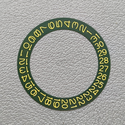 Yellow Font Green Background Pineapple Date Wheel for NH35 NH36 Date@3