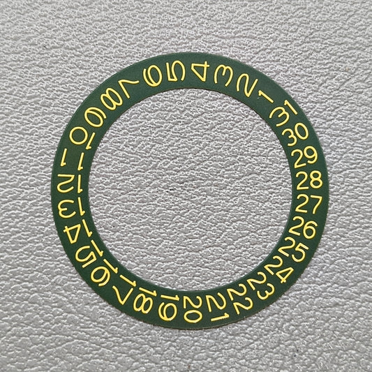 Yellow Font Green Background Pineapple Date Wheel for NH35 NH36 Date@3