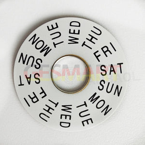 White Week Disk Wheel Week Wheel Generic for China Made/ETA 7750 Movement