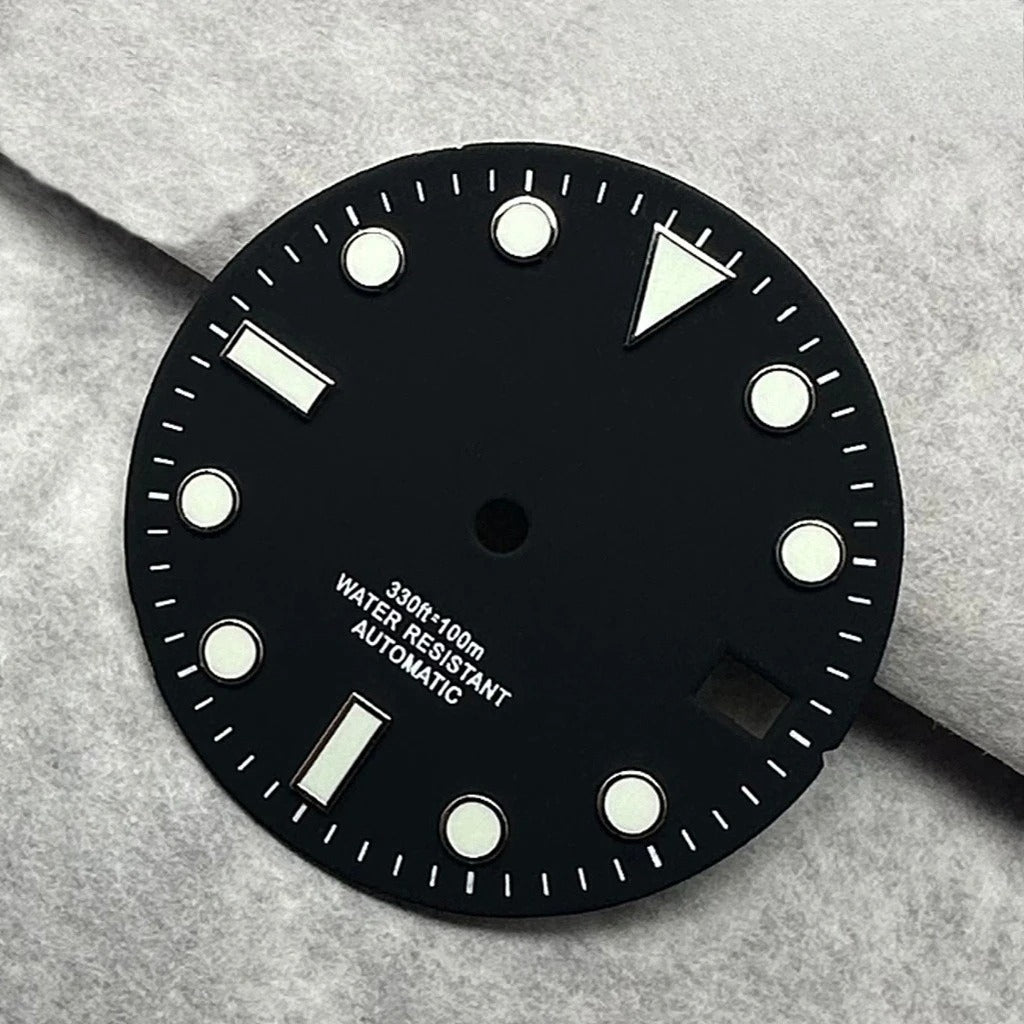 28.5mm Multicolor Watch Dial with Date Window Luminous Dial Fit NH35 /NH36/4R/7S
