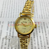 Shanghai China Made Lady Manual Mechanical Watch 17 Jews Golden Nail 22mm