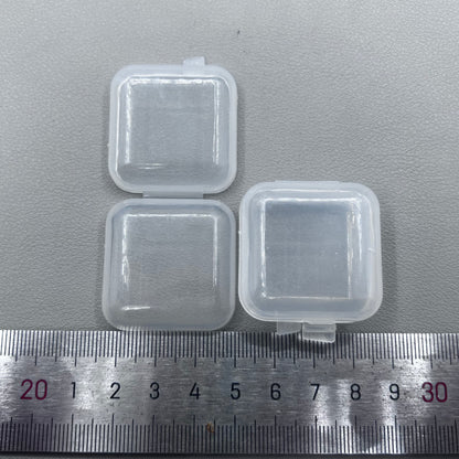 10 PIECES Square Small Plastic PP Transparent Box Fit for Watch Part