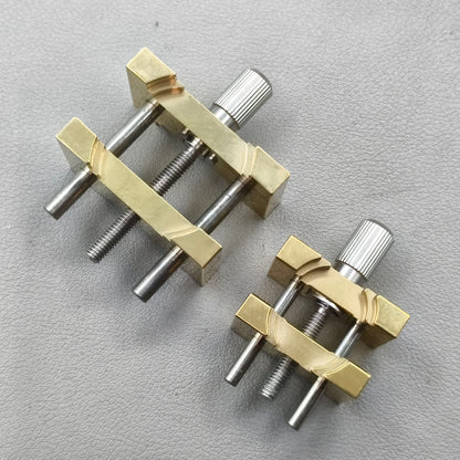 2 PIECES Watch Movement Holder Clamp Vise Copper Vintage Repair Tool