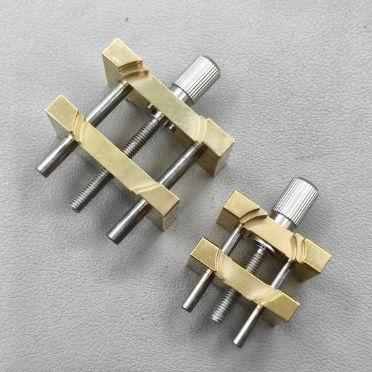 2 PIECES Watch Movement Holder Clamp Vise Copper Vintage Repair Tool