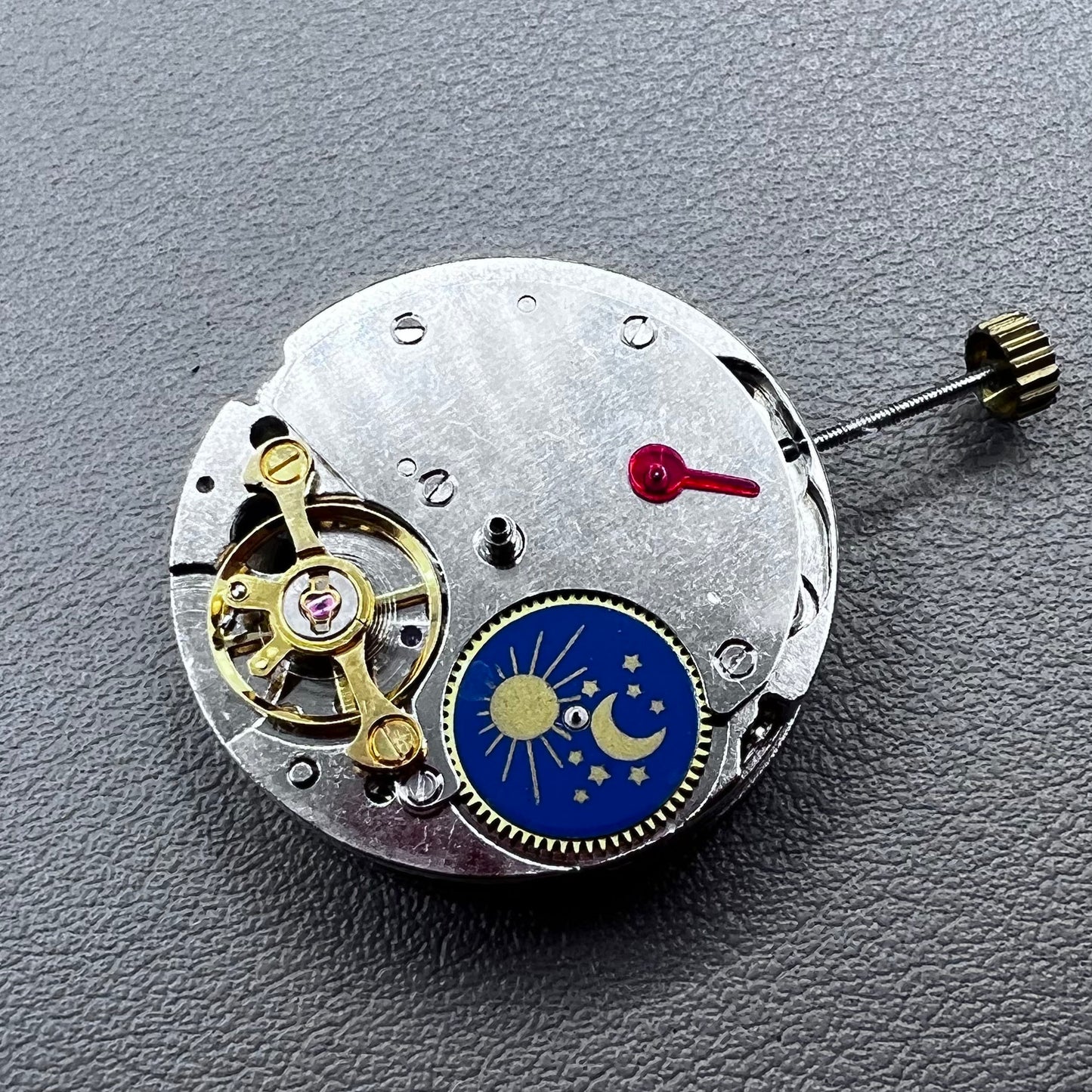 China 7120 Automatic Mechanical Movement Balance Wheel@9 Moon Phase@6
