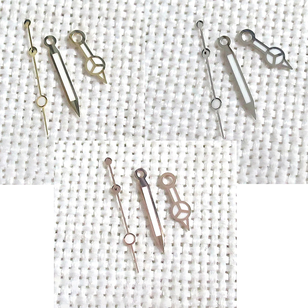 Luminous watch hands for 3135 movement, compatible with Rolex 116655, 116613, 116610 models, ideal for repairs.