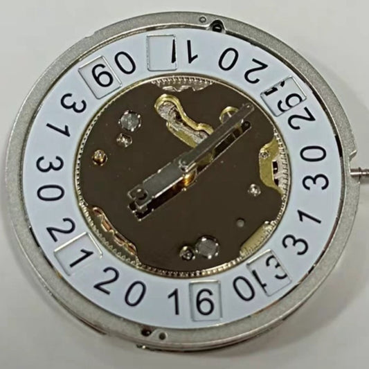 Swiss Part Ronda 5050B quartz movement, 3 hands with date at 6, for precise watch repairs.