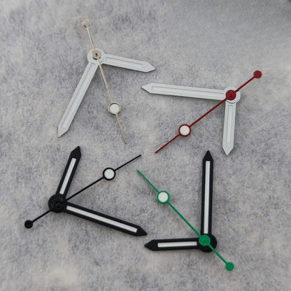 Silver/Black For NH34 NH35 NH36 NH38 7S26 4R35 4R36 Green Luminous Watches Hands