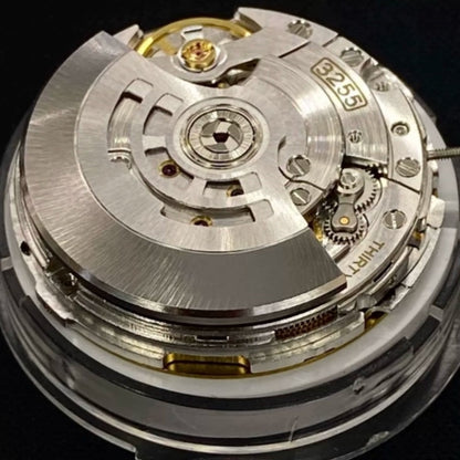China Made 3255 automatic watch movement with double calendar and narrow disk, precise mechanical design.