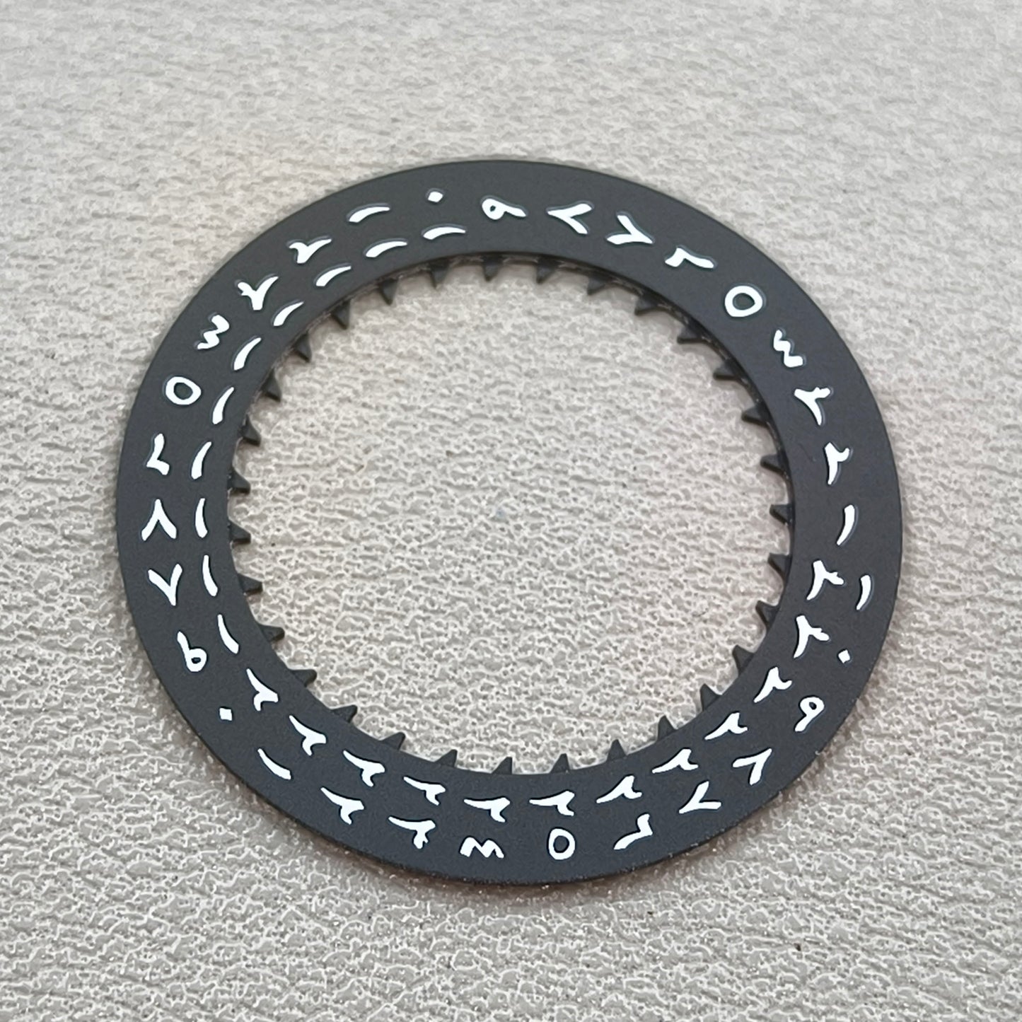 Black Arabic Date Disk Wheel Date Wheel for NH35 Mechanical Movement Cown@3.8