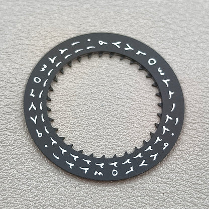 Black Arabic Date Disk Wheel Date Wheel for NH35 Mechanical Movement Cown@3.8