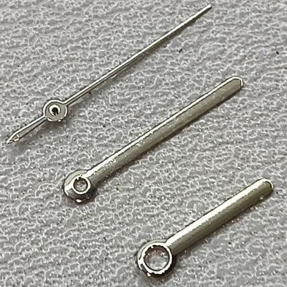 11mm Round Pointed Silver Polished No Lume Watch Hands for 2035 2115 PC Series Movement