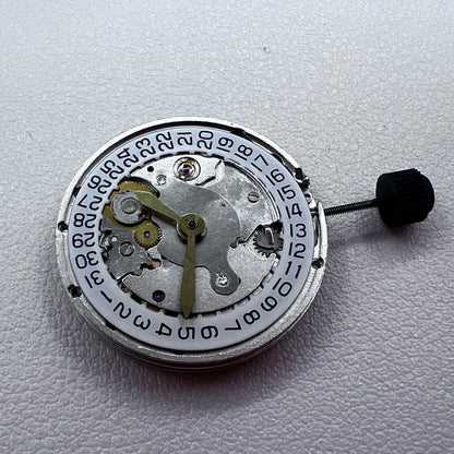 SHANGHAI 2824 Silver Automatic Mechanical Movement Date@3
