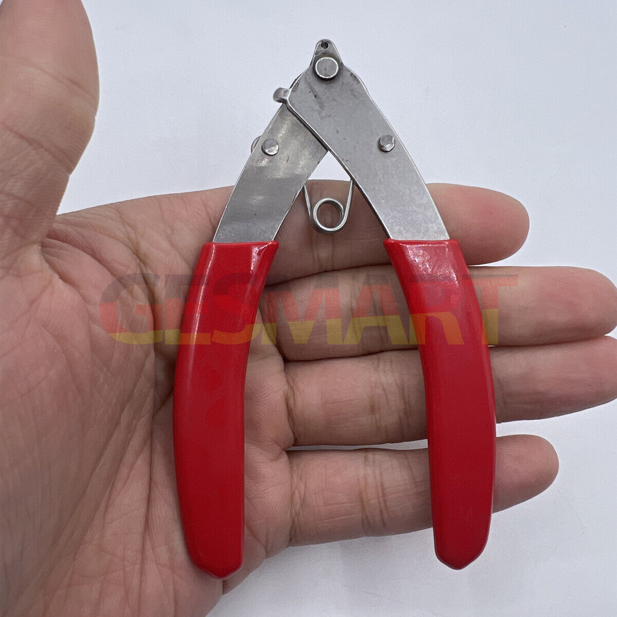 Eye glasses screw cutter and screwdriver pliers for precise glasses repair and maintenance.