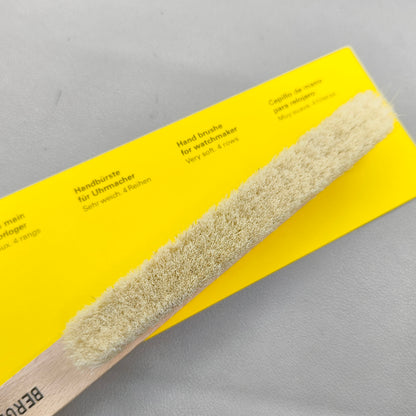 Swiss Bergeon 6377-4 Watchmakers Watch Hand Cleaning Brush Soft 4 Rows