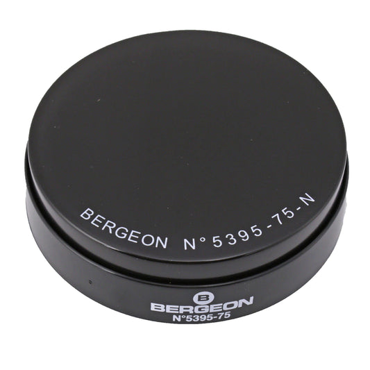 Bergeon 5395-75-N black gel watch case cushion, 75mm, Swiss made for secure watch protection