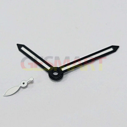 14mm green lume black trim watch hands for ST3600/ST3620 ETA6497/6498 movements, precise timing.