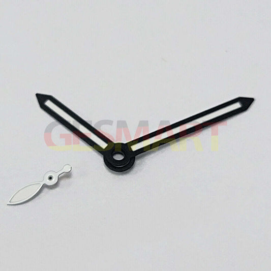 14mm green lume black trim watch hands for ST3600/ST3620 ETA6497/6498 movements, precise timing.