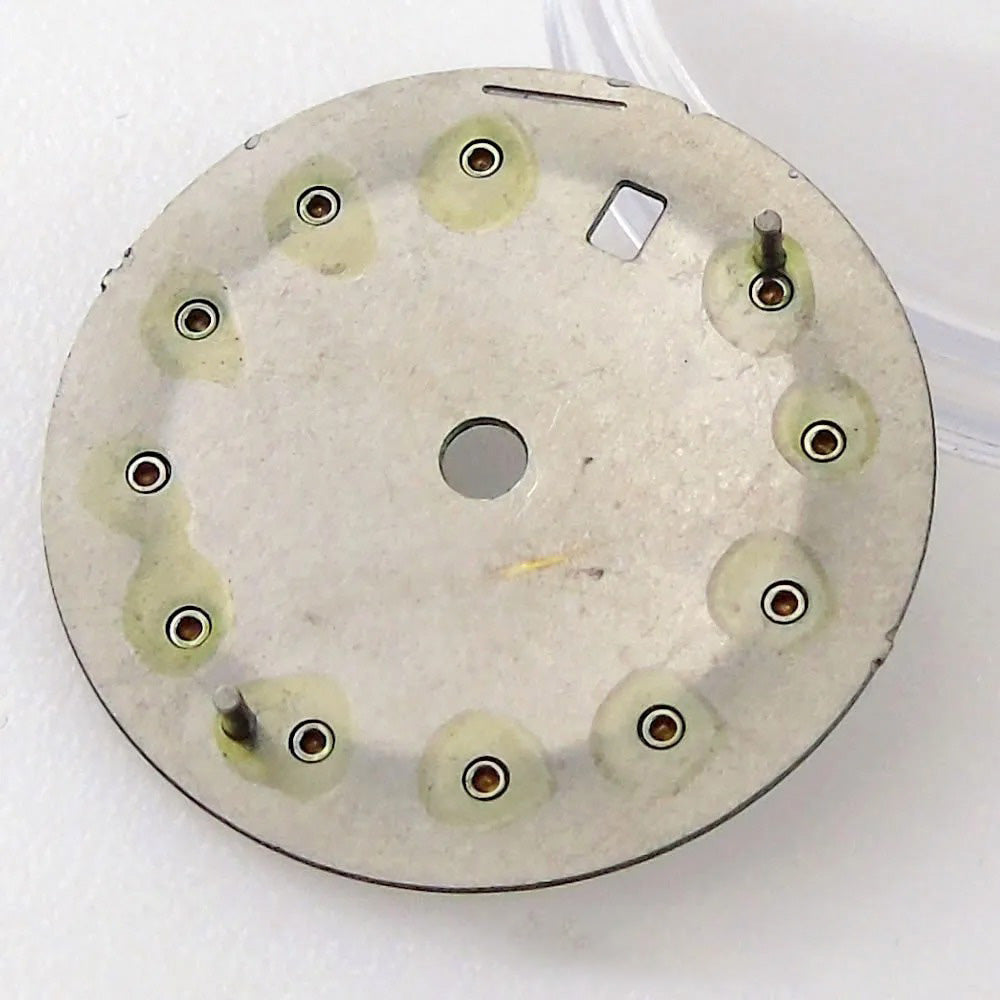 Nologo Sunburst dial face with rhinestone markers for 26mm lady watch, fits NH05 NH06 NH07 movements.