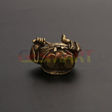 Solid Copper Taiyi Immortal Trinket Vintage Hand Carved Bronze Model Figurines