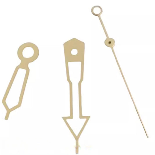 8mmx12mmx12.5mm golden trim lume watch hands set for NH34 NH35 NH36 NH38 NH39 movements, precise fit.