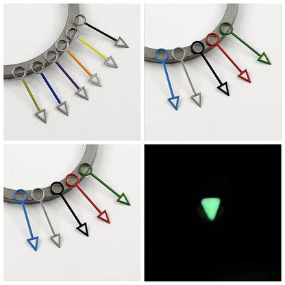 Modified GMT NH34 Multi-Color GMT Watch Hands Pointers Luminous for NH34A 4R34