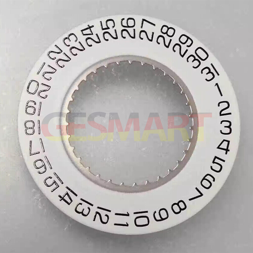White date disk wheel displaying date at 3 o'clock, compatible with ETA F05.111 watch movement.