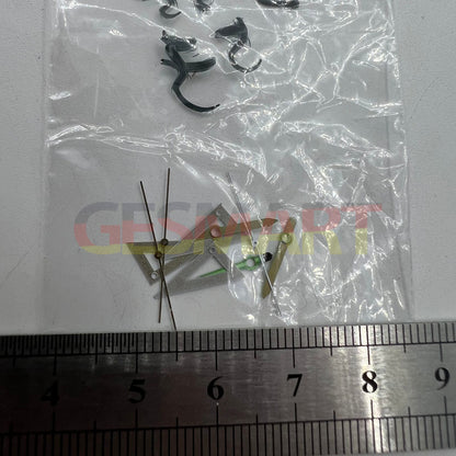 Triangular ruler style irregular watch hands set for Miyota 2035, precise timekeeping accessory.