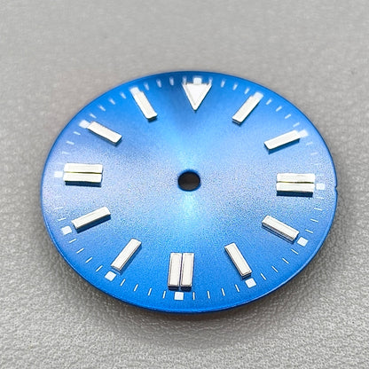 Blue Lume Sea Blue Metal Watch Dial For ETA2836 2824 Miyota 8205 8215