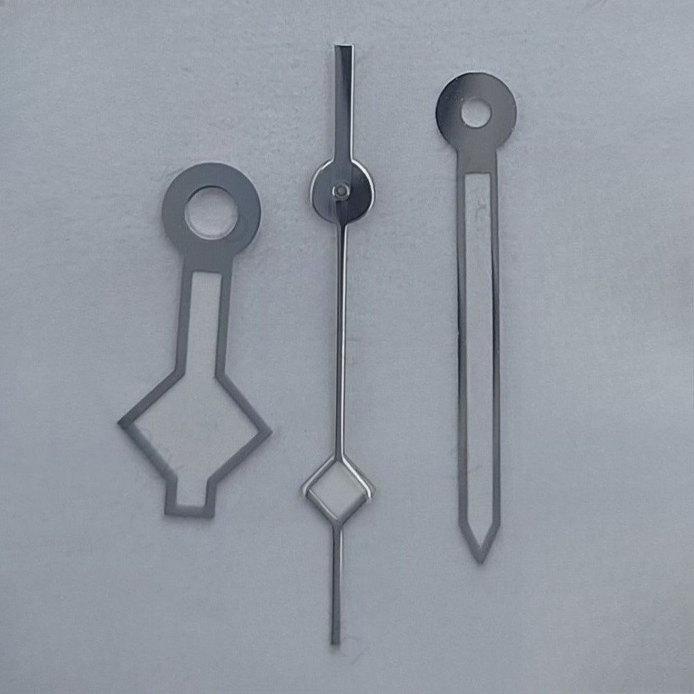 8X12X13mm Silver Trim White Painted Watch Hands For NH35 NH37 NH38