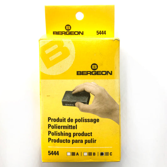 Bergeon 5444-C coarse polishing pad for cleaning and rust removal on watch accessories.