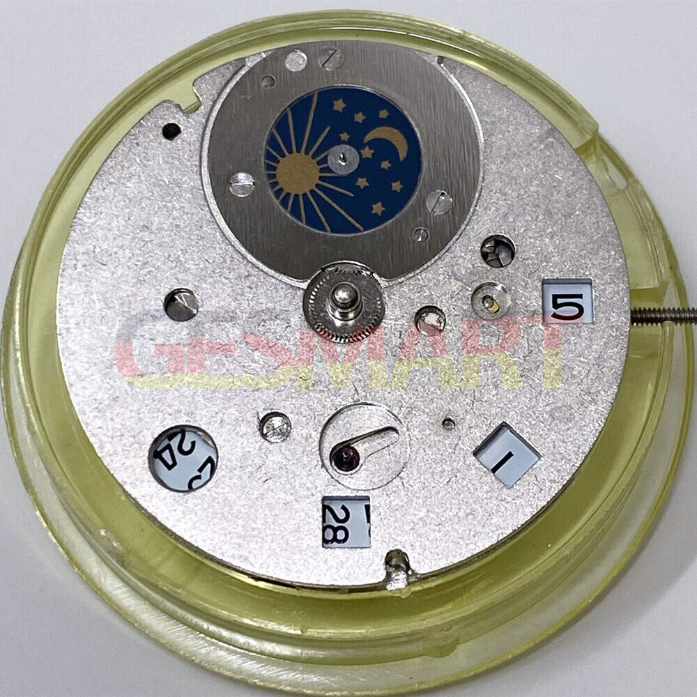 Neu Mingzhu 2813 Automatische Mechanische Bewegung Mond Phase @ 12 Kleine Sekunde @ 6