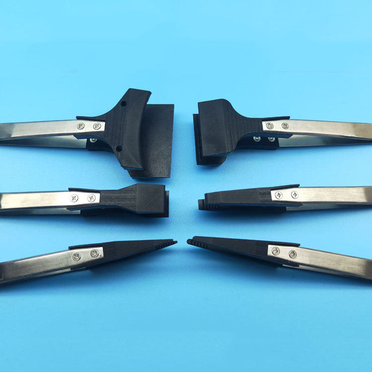 PTFE tweezers with high lubricity, ideal for semiconductor and watch repair professionals.