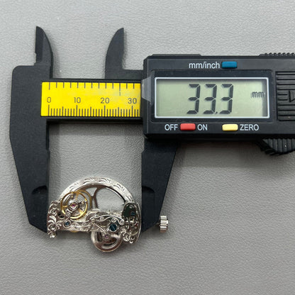 Automatisches Mechanisches Uhrwerk LG0801BS Silber Lang Pendelrad