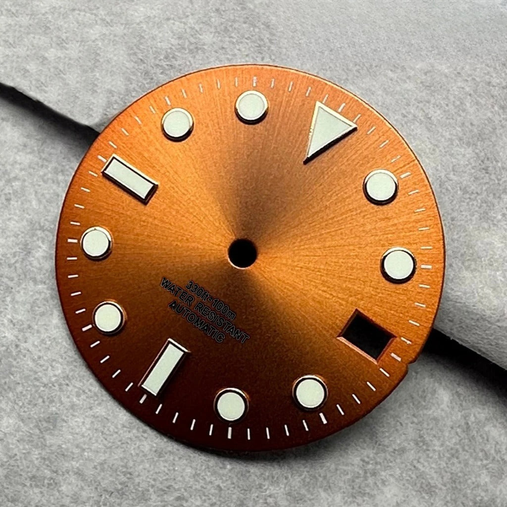 28.5mm Multicolor Watch Dial with Date Window Luminous Dial Fit NH35 /NH36/4R/7S