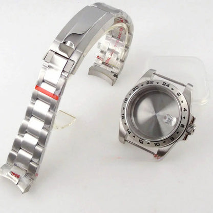 39mm GMT Bezel Sapphire Watch Case Fit NH34/35/36 PT5000 Miyota 8215 2836 2813