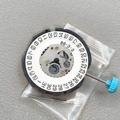 Japan 5F10B Watch Quartz Movement 3 Hands Date@3