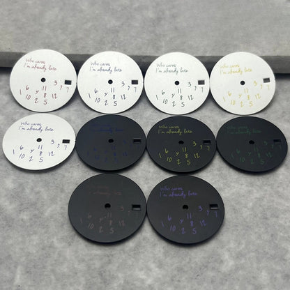 28.5mm Watch Dial Fits NH35 NH36 4R35 4R36 7S SKX007 SKX009 SRPD Watch Case Dial