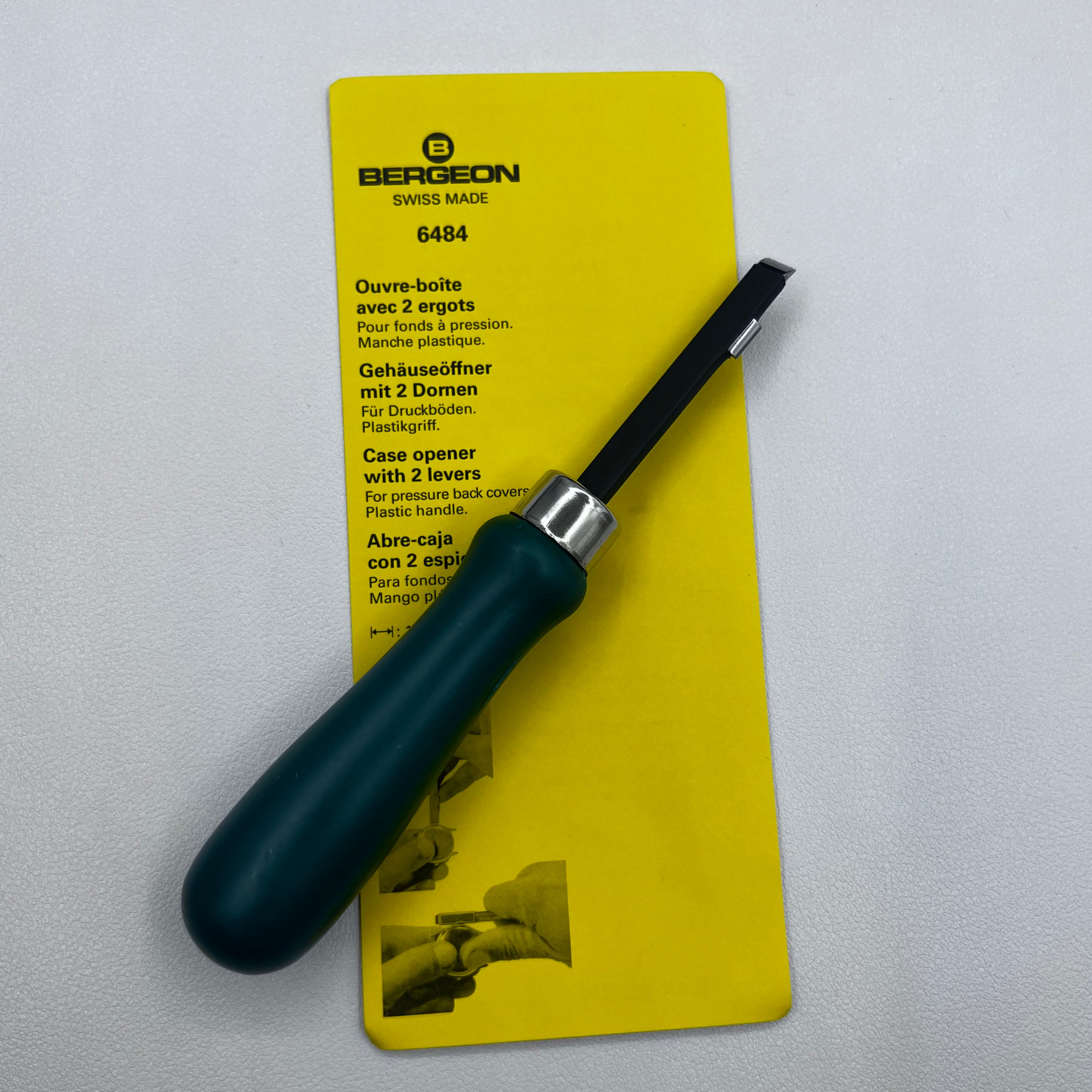 Swiss Bergeon 6484 Opening Tool Two Lever Watch Case Back Opener ...