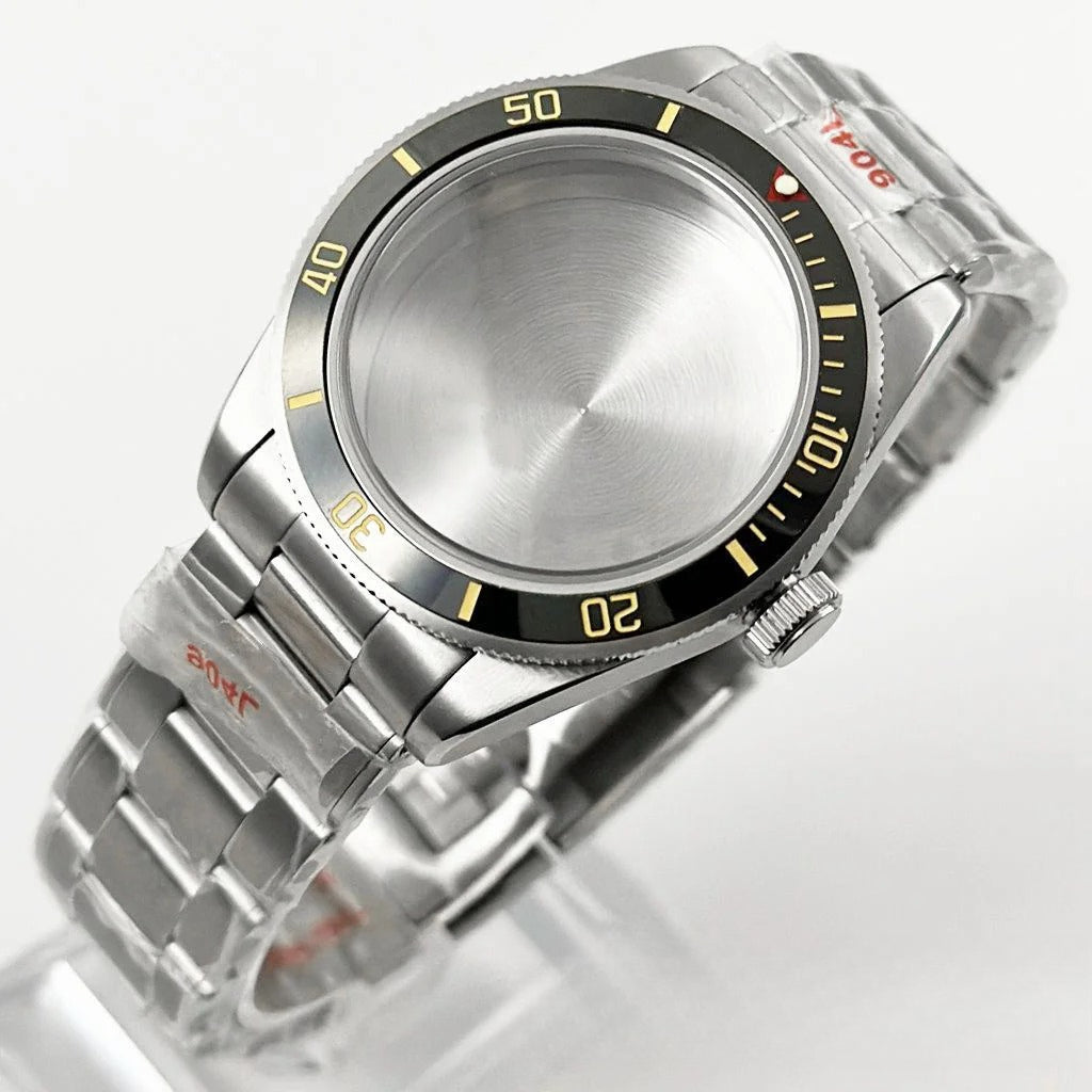 39MM Bezel Domed Sapphire Crystal Case for NH34 NH35 NH36 NH38 ETA 2824 PT5000