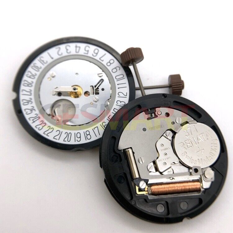 Ronda 515 Quarzuhrwerk, Datum bei 3/6 