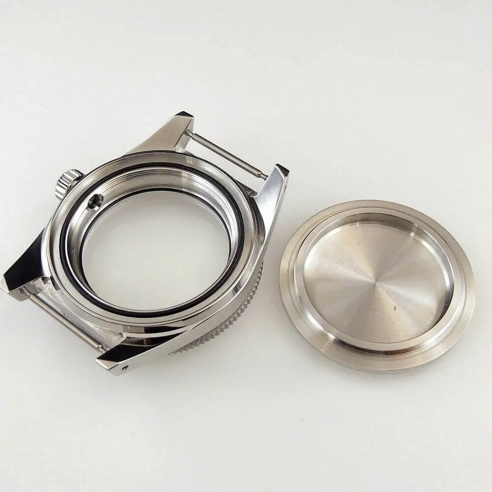 40mm Sapphire Glass Watch Case Fit NH35 NH36 Eta 2824 300M Water Resistance
