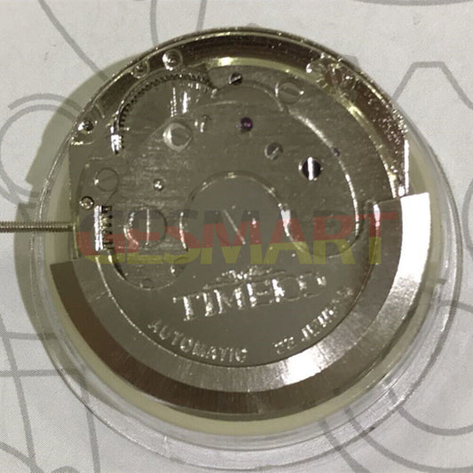 In China hergestelltes automatisches mechanisches Uhrwerk mit doppelter Zeitzone und Mondphase@2 in Silber